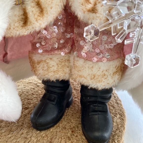 New Pink Santa Claus Coquette Shabby Chic Cottagecore Christmas Holiday … - Picture 9 of 9